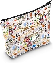 WZMPA North Carolina State Travel Makeup Bag North Carolina Tourist Gift Take Me To North Carolina Zipper Bag North Carolina Tour Gift (Take North Carolina)