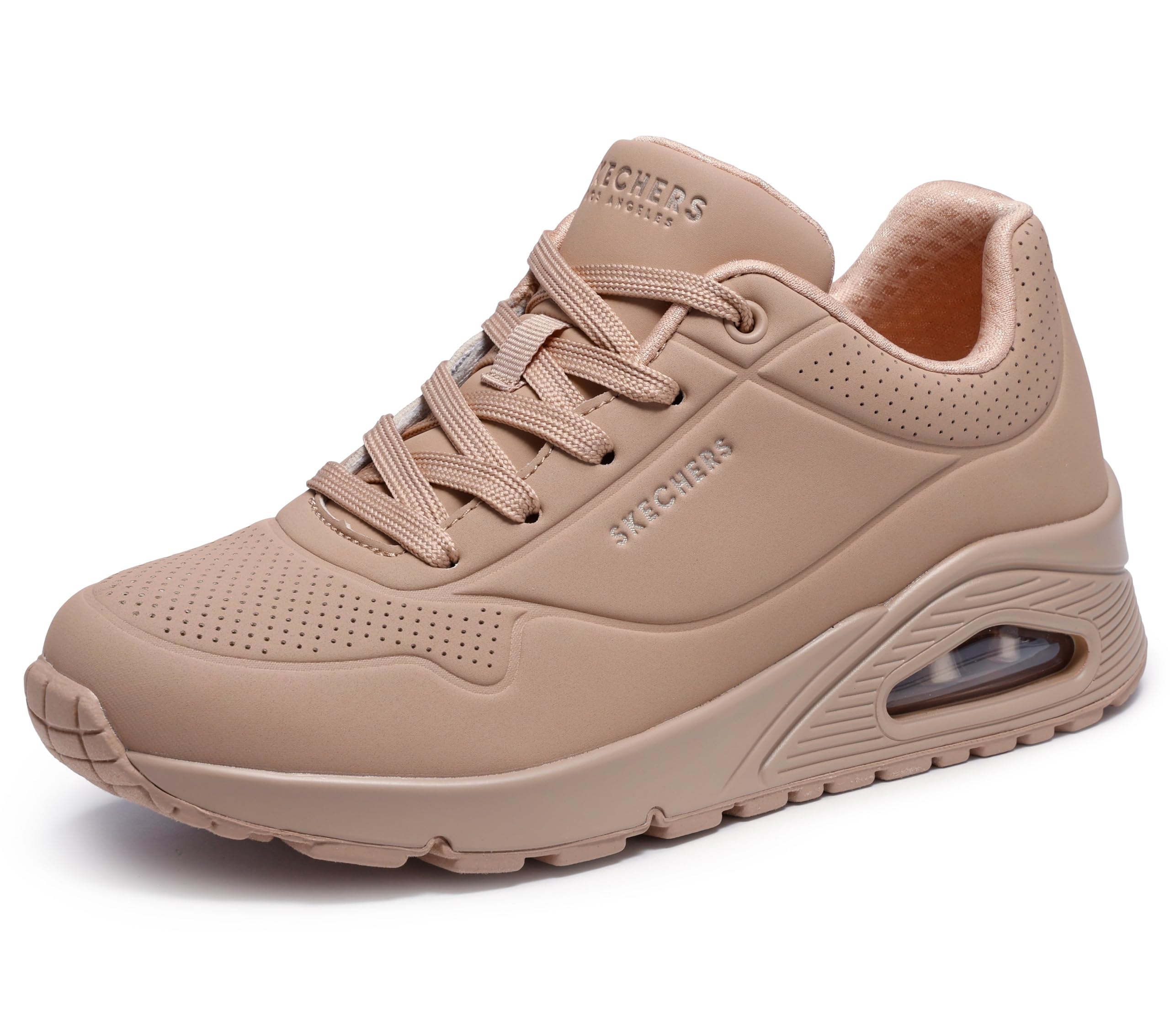 Skechers womens Skecher Street Women's Uno - Stand on Air Sneaker, Sand, 8 US