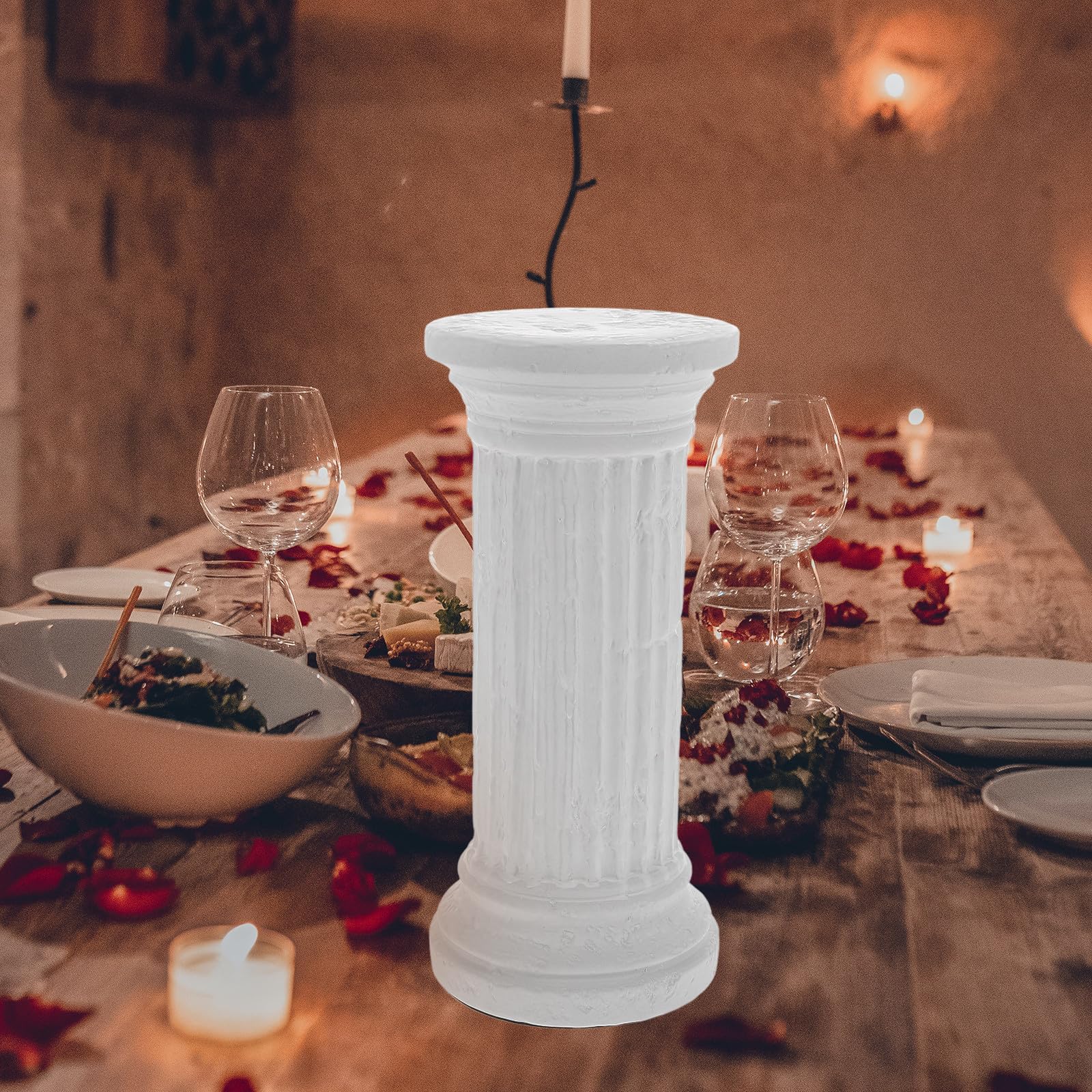 PRETYZOOM Columna de Cerámica Estilo Pilar Clásico Decorativo para Bodas