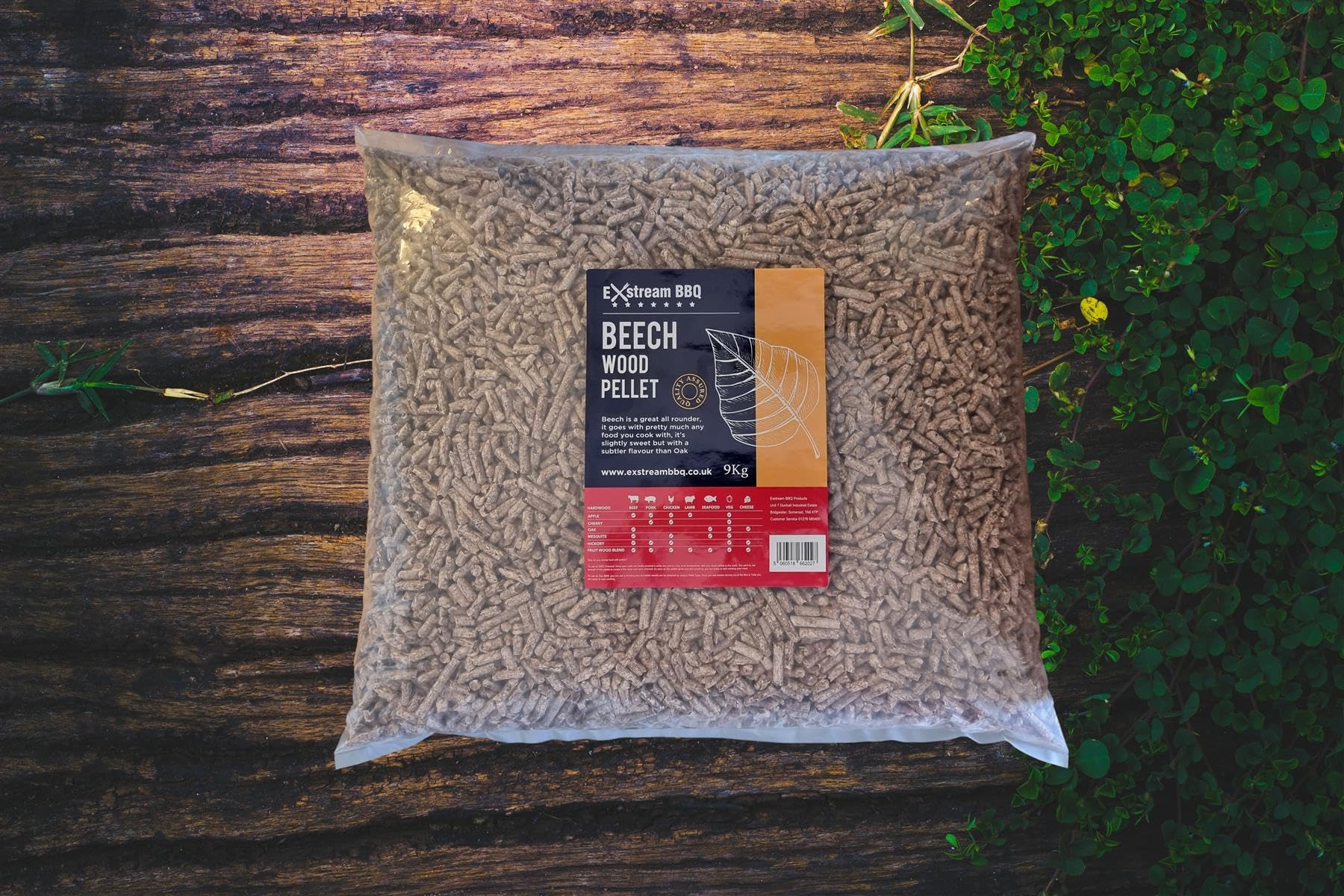 Exstream BBQ 9kg Pellet - 8 Species - For Use With Ninja Electric Smokers & Pizza Ovens (Beech)