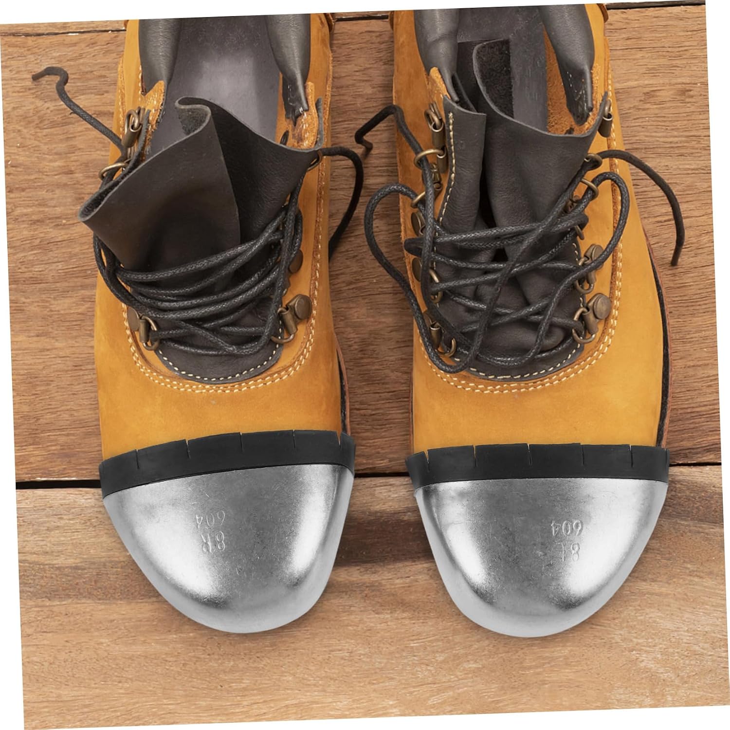 Luxshiny 1 Pair Work Shoes Caps Covers Work Shoe Toe Protector Safety Shoes Men Toe Inserts for Boots Toes Guards Toe Protector Cover Shoe Toe Cover Steel Toe Cap Ingrown Toe Caps Iron
