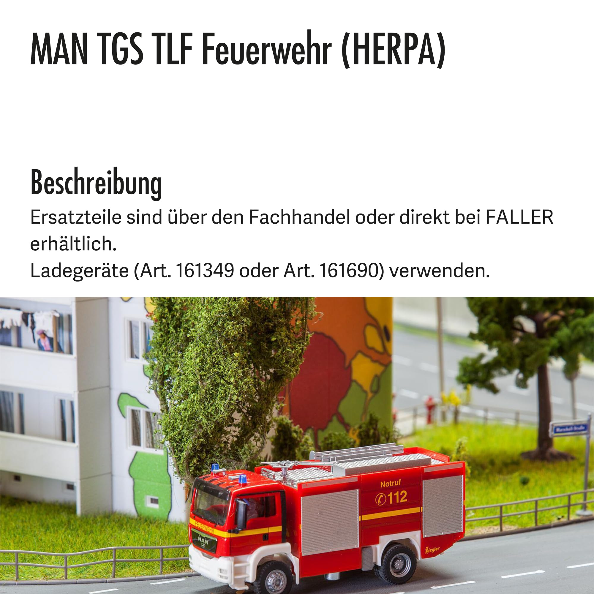 FALLER 161554 H0 Car System camion MAN TGS wagon de service d'atelier