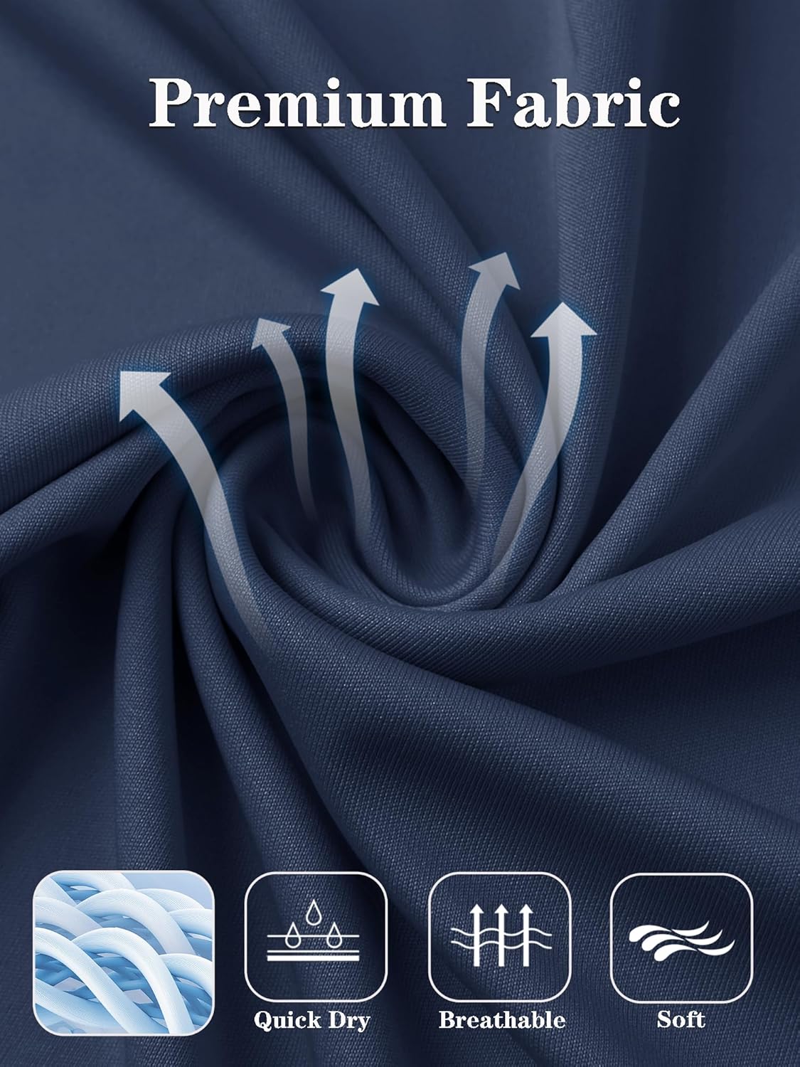 Men's UPF 50+ Sun Shirt Long Sleeve 1/4 Zip Quick Dry UV Fishing Shirt Athletic Pullover for Workout, Running, Hiking - Image 6