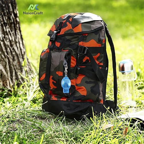 Miniatura 5 de NaienCraft, Juego de 12 tenedores y cucharas plegables de acero inoxidable con estuches de almacenamiento de plástico para viajes, camping, al aire