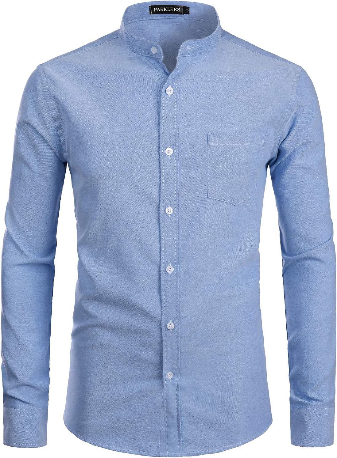 PARKLEES heren overhemd met lange mouwen, slim fit, voor