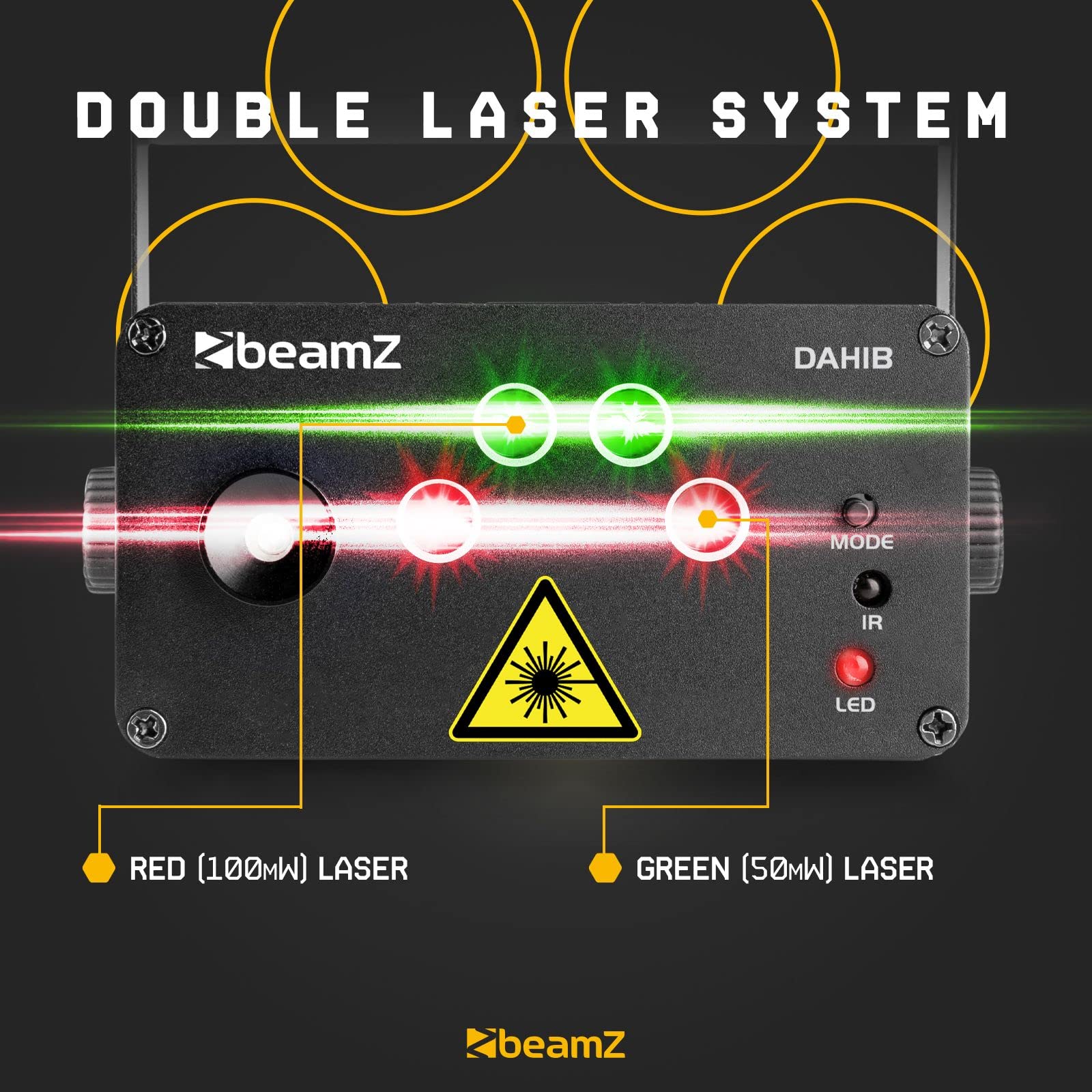 Générique Jeu DE LUMIÈRE, 2 Lasers, 3 LEDs - Athena