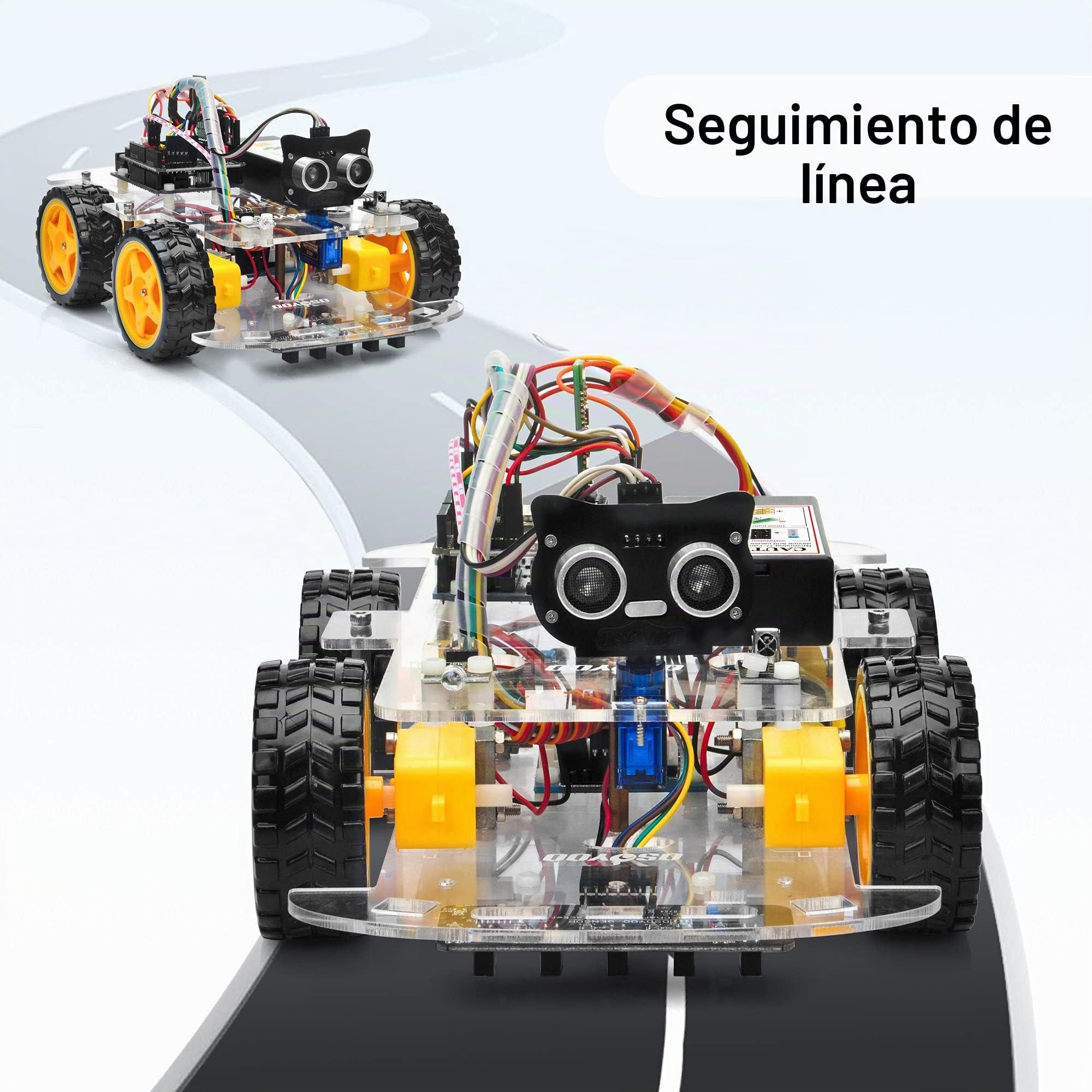 OSOYOO Robot Car Starter Kit for Arduino UNO - Stem Educational Motorized Robotics for Building, Programming & Learning How to Code for Teens Adults