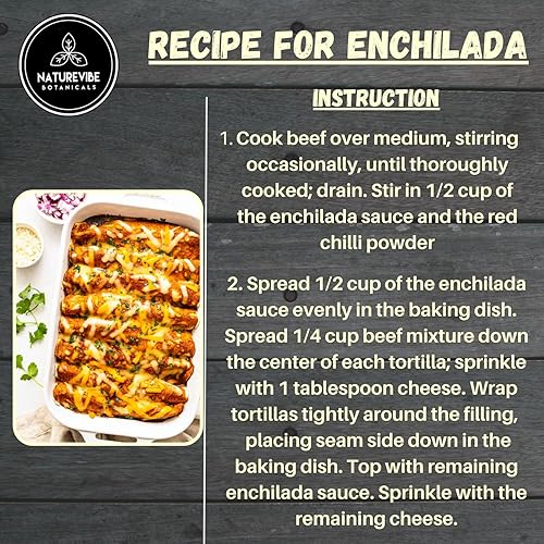 Miniatura 4 de Naturevibe Botanicals Chile rojo orgánico en polvo 1 libra Capsicum anuum sin OMG ni gluten añade sabor y especias