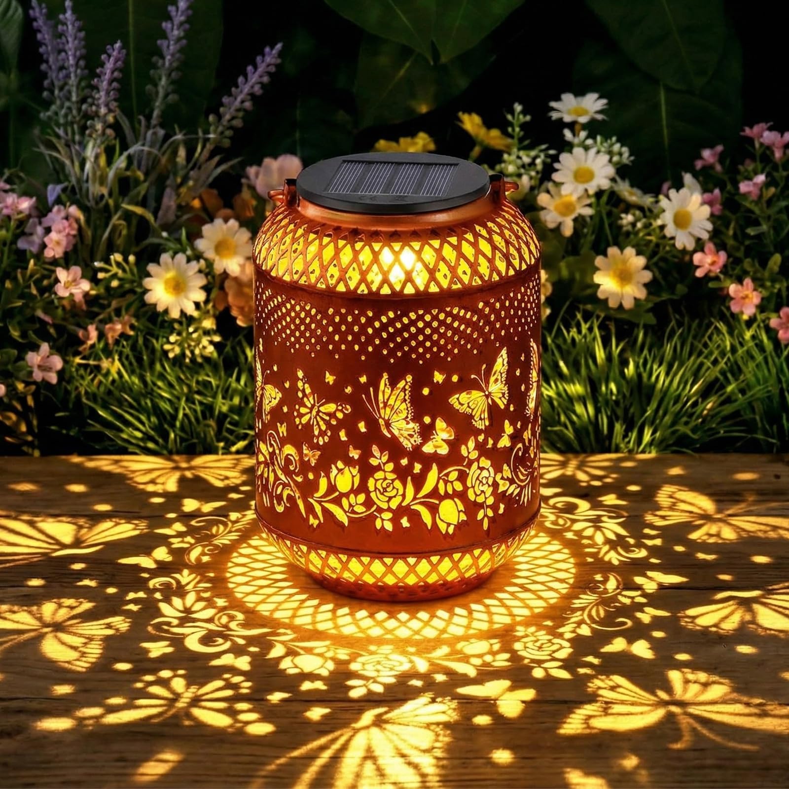 Butterfly Solar Lantern, Hanging Garden Light Gift for Women