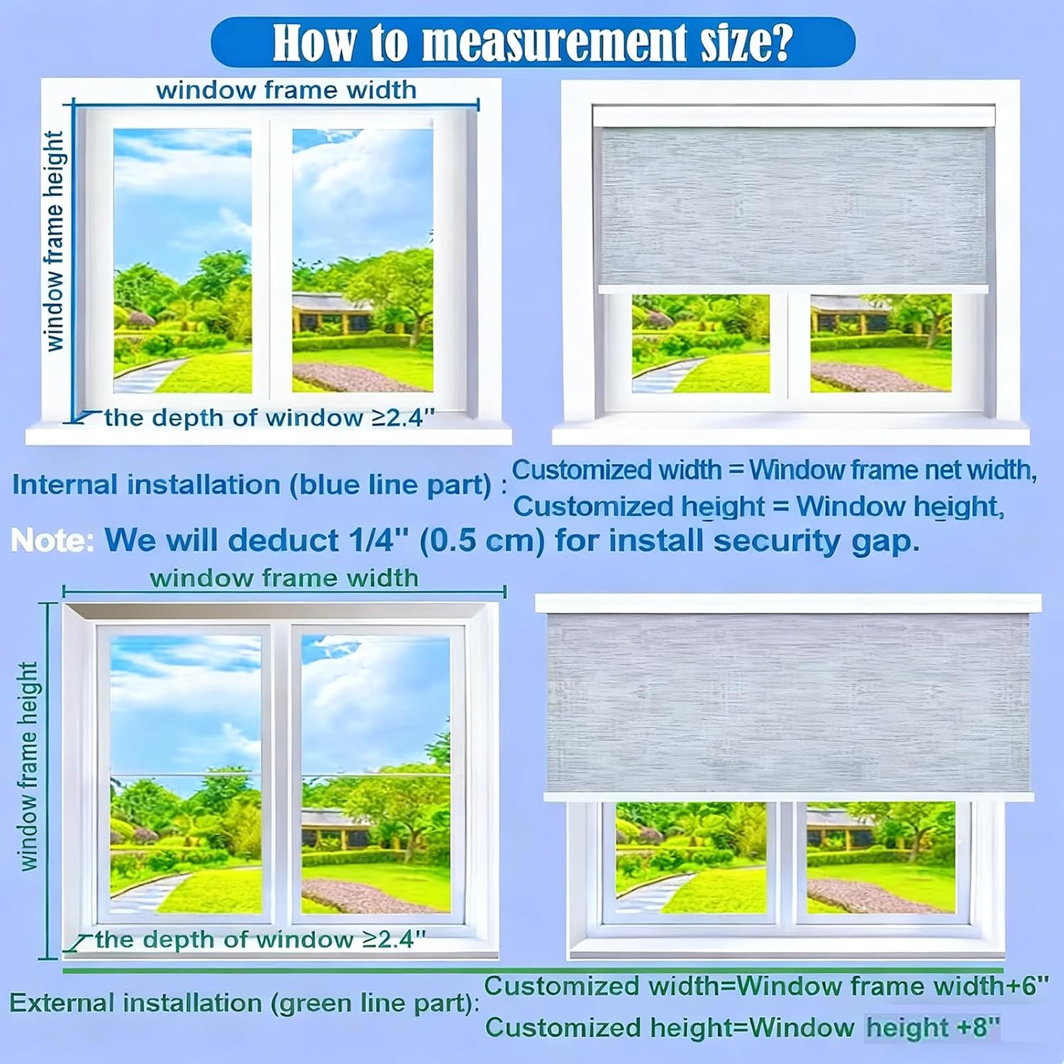 TIPIACE Rechargeable Motorized Printing Blinds Remote Control Full Blackout Fabric Roller Window Shade Compatible with Alexa Google Home via Hub,Customize Picture (White B02008)