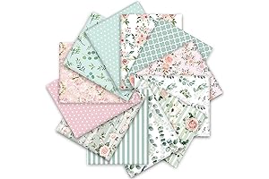 Whaline Vintage Fabric Fat Quarters, Set of 12