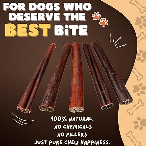 Miniatura 2 de Woofley's 6 Inch Collagen Sticks for Dogs (10 Count) Bully Stick Rawhide Alternative Dog Chews No Hide Bones for Medium & Large Dogs