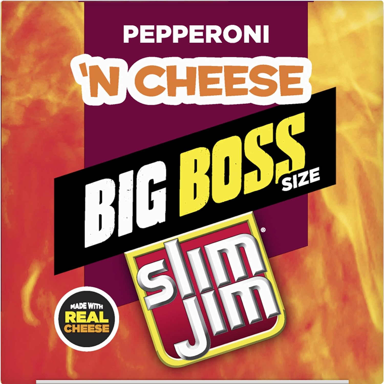 Slim Jim Beef and Cheese Stick, Pepperoni ’n Cheese, 3 Oz. 18-Count