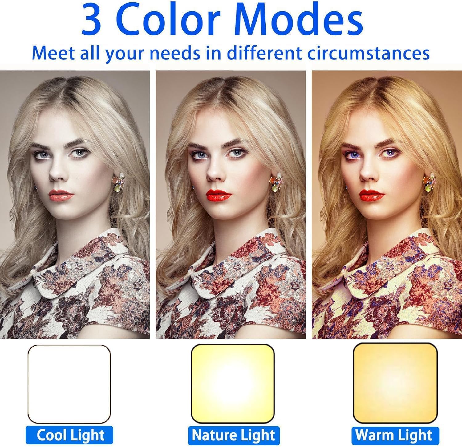 Magnetic Case with LED Selfie Light for iPhone 13 Pro Max Case Rechargeable Portable Phone Ring Light for Selfie, Makeup, Tiktok, Live Stream for Women Clear