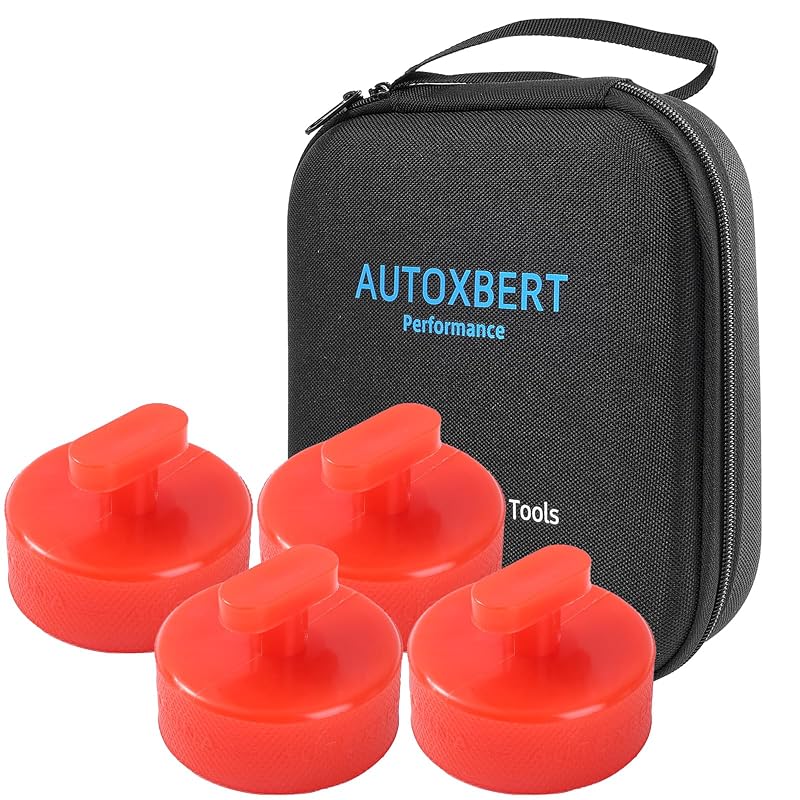 Kit de adaptadores para pontos de elevação de macaco AUTOXBERT para Chevrolet Corvette C5 C6 C7 Z06 Z51, 4 peças com bolsa de armazenamento