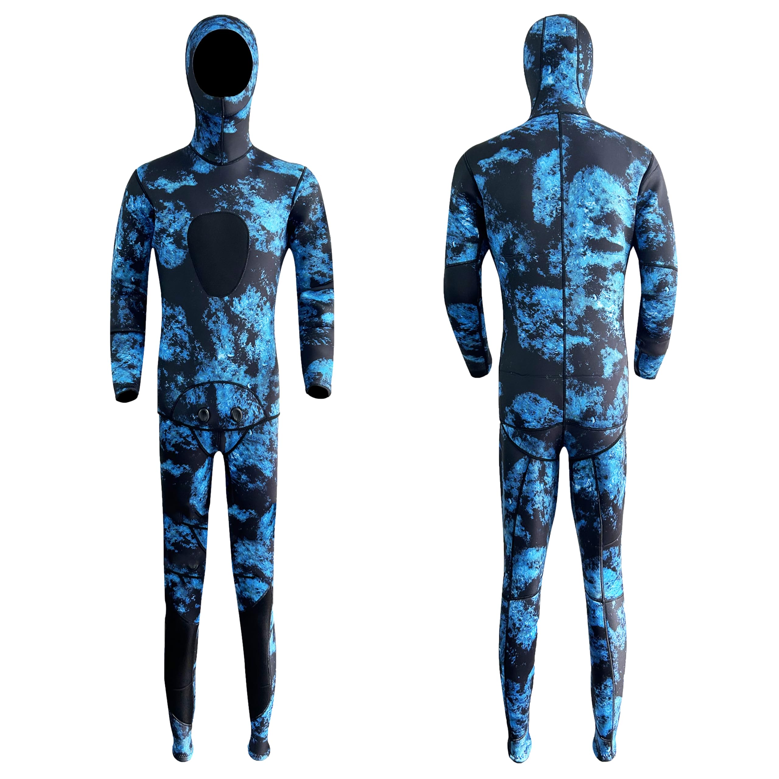 Neoprene Scuba Diving Wetsuit 3MM Winter Warm Men Hood Surfing Front Zipper Snorkeling Spearfishing Hooded Diving Suit