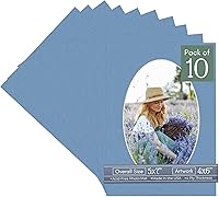 Vista 332 de CountryArtHouse Marco ovalado verde cazador de 5 x 7 pulgadas, sin ácidos, con núcleo blanco, corte biselado para fotos de 4 x 6, se adapta a marcos