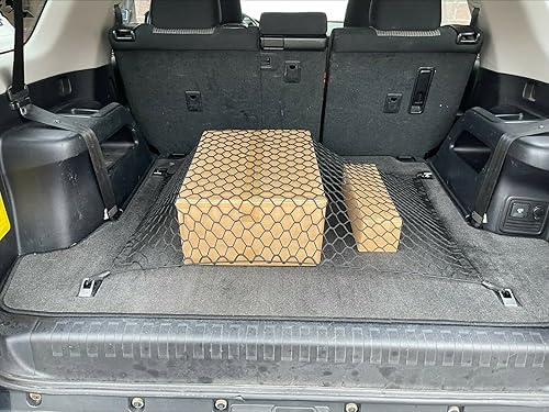 Miniatura 6 de Red de carga organizadora de maletero trasero solo para Toyota 4RUNNER de 3 filas 2010-2023 – Red de carga estilo piso para SUV – Malla de malla