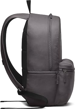 NIKE unisex-adult Heritage Backpack, Thunder Grey/Black/Black, One Size