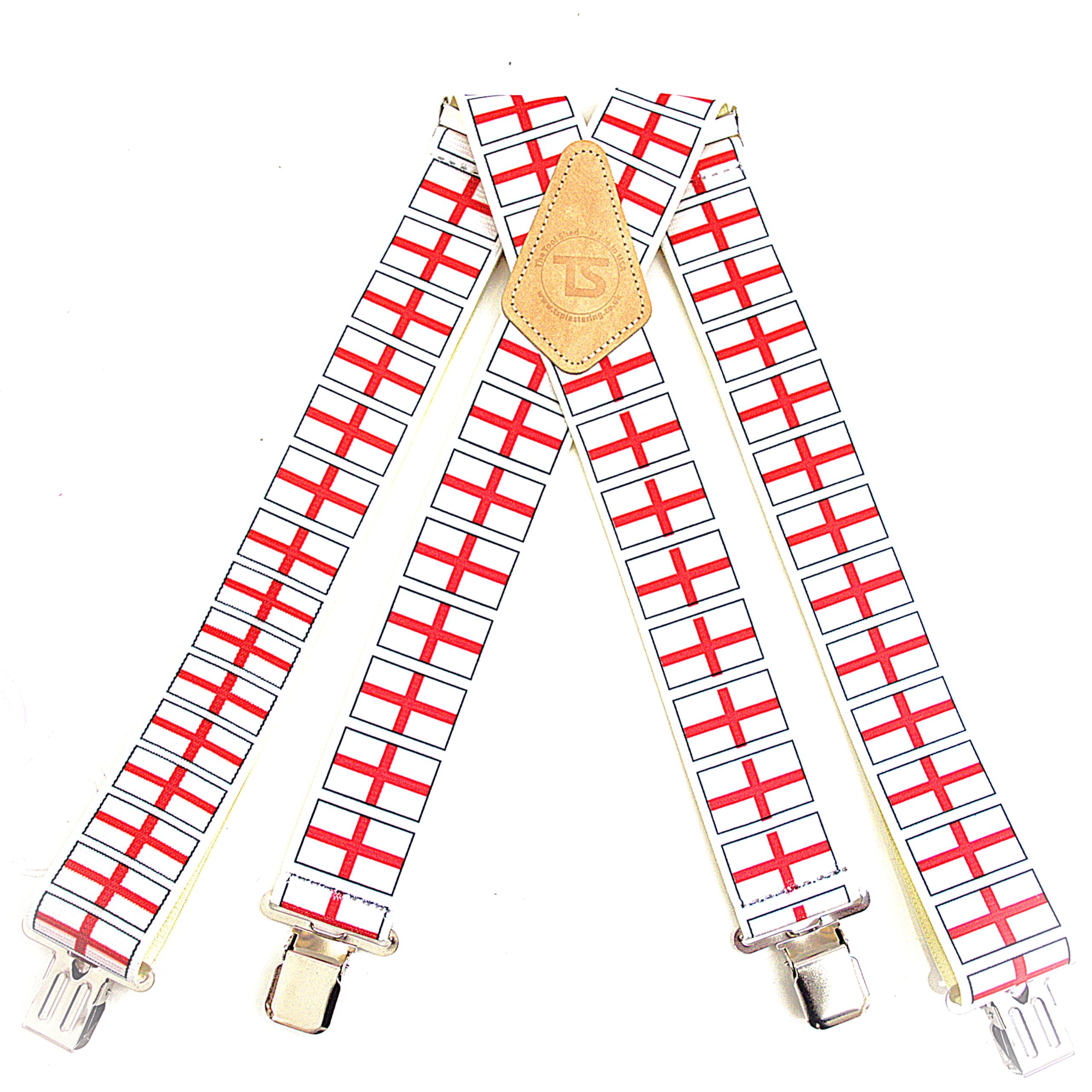 Flag Design Braces Brimarc Red Brimarc Onesize St Georges Flag Work Braces 2"/50Mm