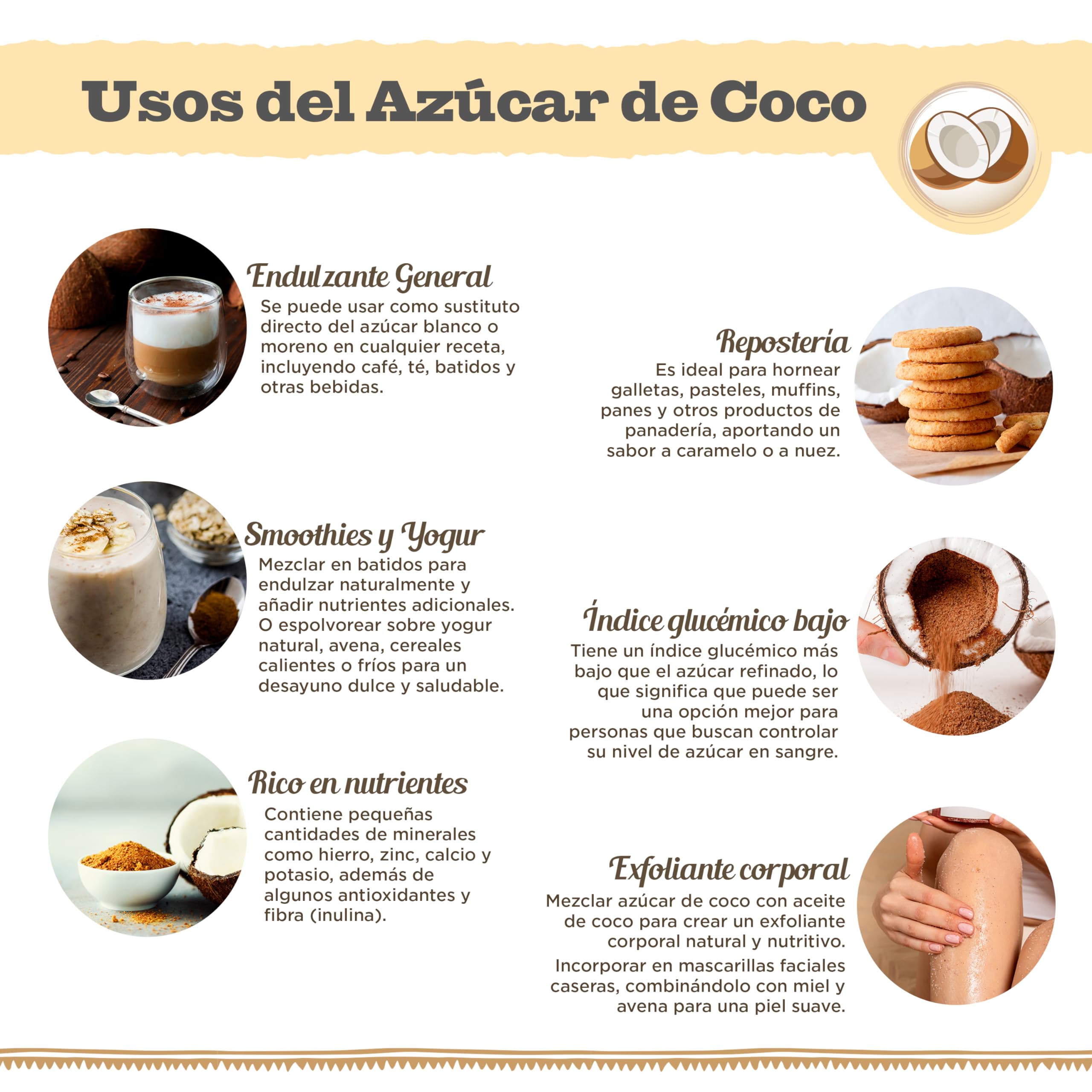 DRASANVI SUPERALIMENTO AZÚCAR DE COCO CERTIFICADO BIO - Bajo Índice Glucémico - 300g
