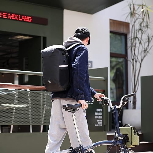 Miniatura 7 de HUNTVP Bolsa de alforja de bicicleta Mochila multifuncional Bolsa de bicicleta Ciclismo Asiento trasero de bicicleta Bolsa de maletero Bolsa de