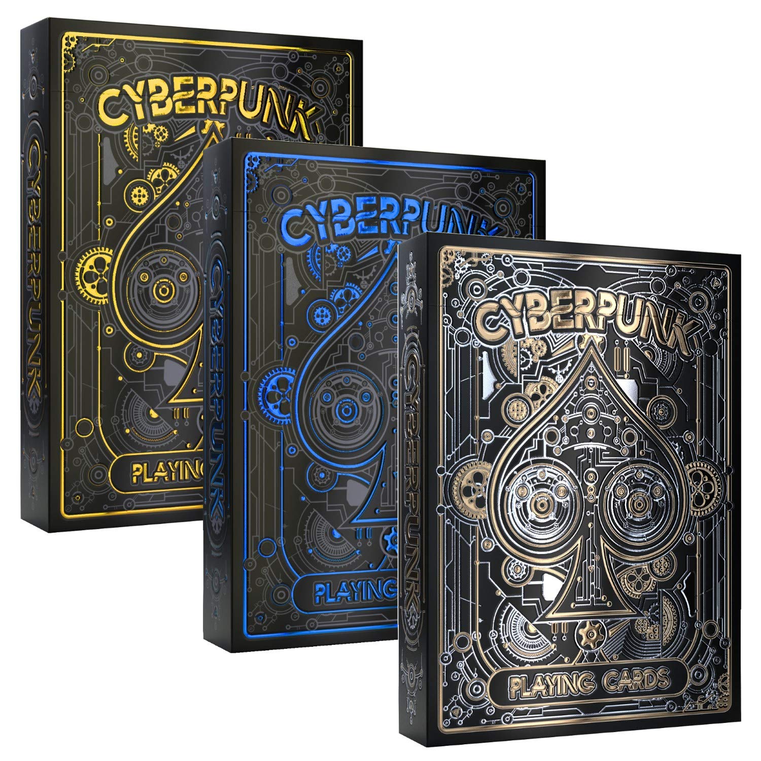 Amazon.com: Cyberpunk Playing Cards 3-Deck Bundle: Buy Together and Save  15% On Cyberpunk PVC & Cyberpunk Blue & Cyberpunk Gold - Deck of Cards,  Premium Card Deck, Cool Poker Cards : Toys