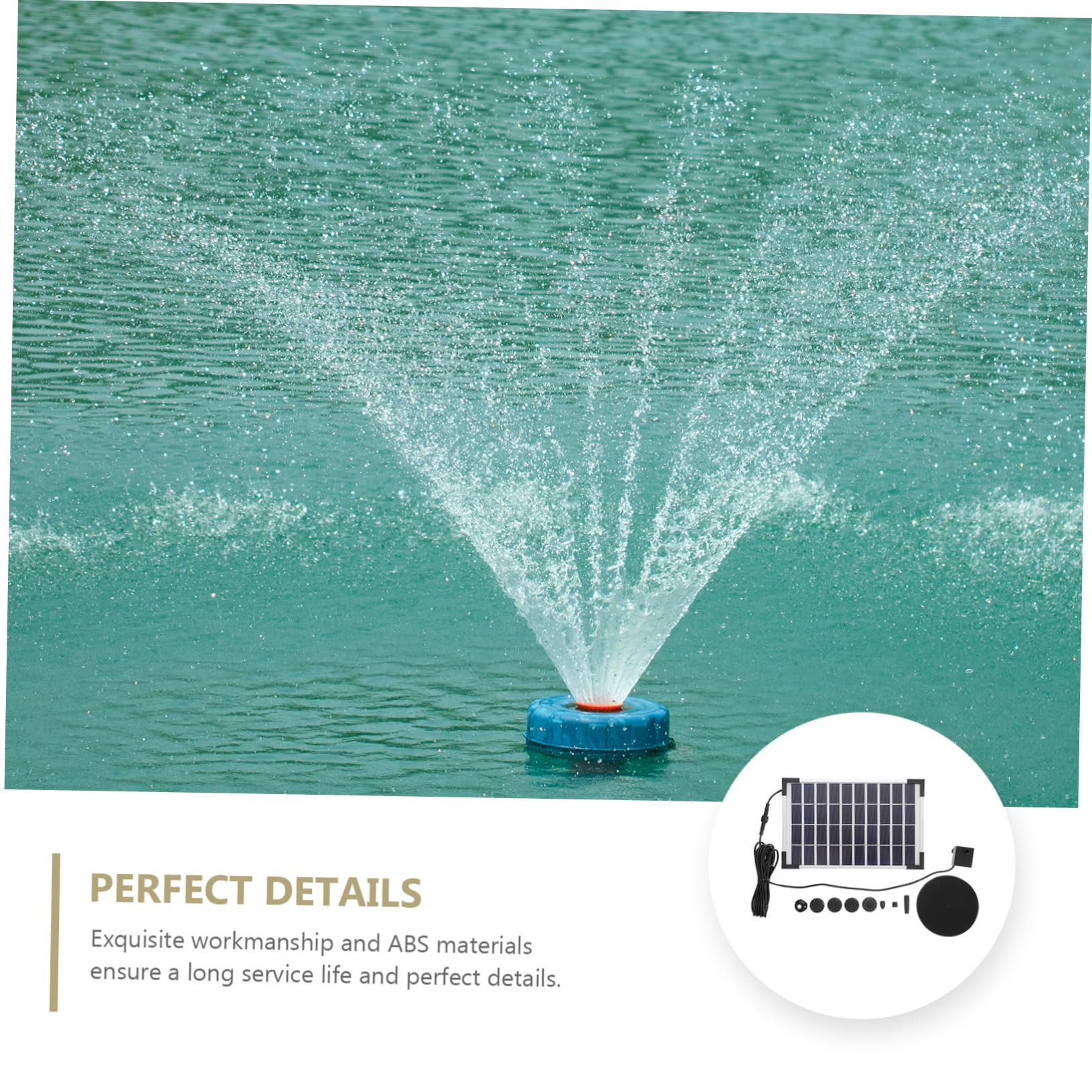 BESTonZON 1 Set Fontana Decorativa per con Pompa Funzionamento Batteria Leggera e per e