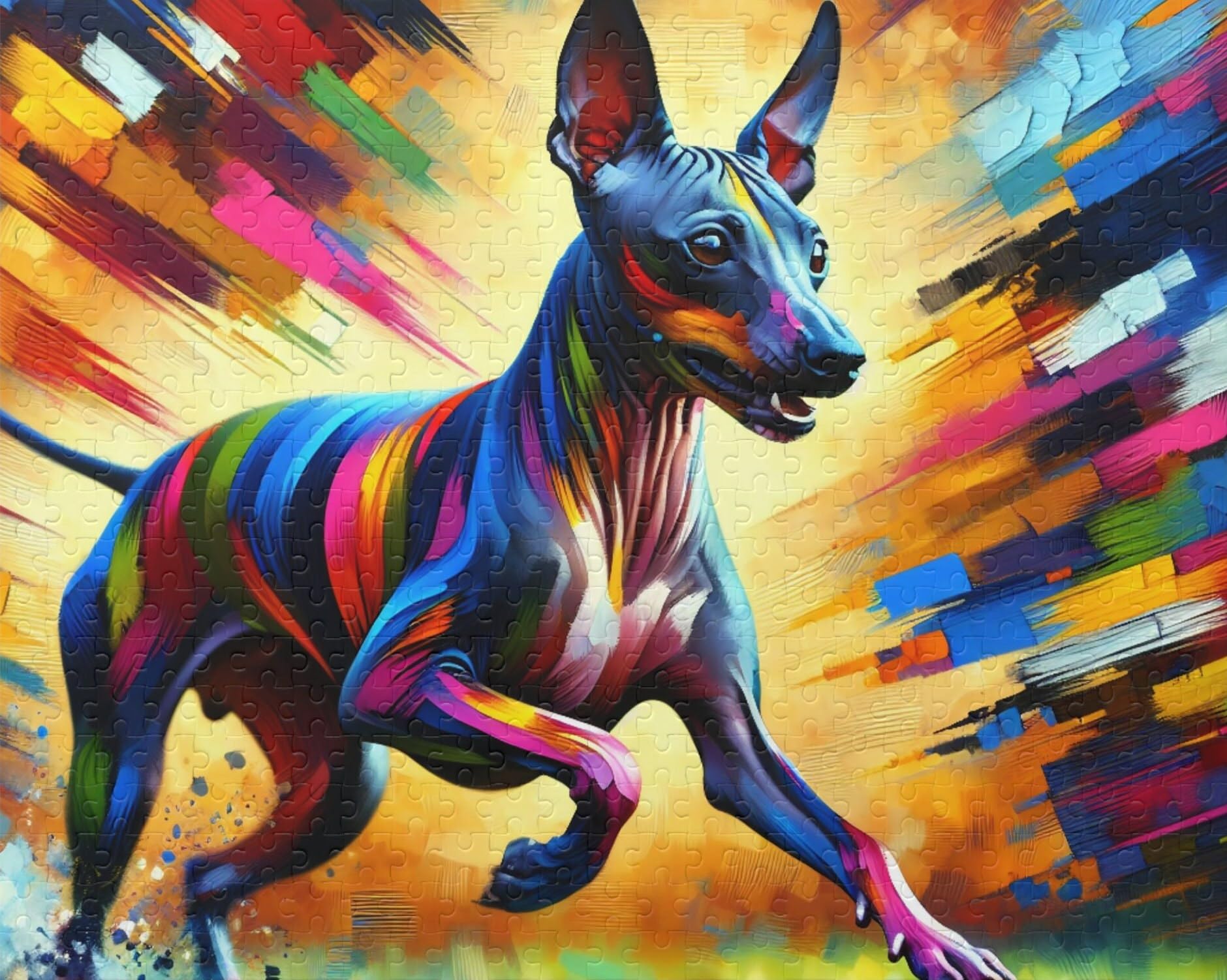 American Hairless Terrier Dog Jigsaw Puzzle | 1000 Pieces | Gift For Family, Kids, And Dog Lovers