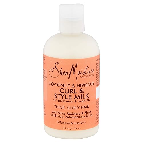 Shea Moisture Coconut & Hibiscus Curl & Style Milk 8 oz (7.9fl oz) (paquete de 6)