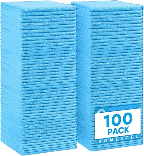 Miniatura 29 de HOMEXCEL Paño de limpieza de microfibra, paquete de 24 trapos de limpieza, toallas de limpieza con 4 colores surtidos, 11.5 x 11.5 pulgadas Amarillo