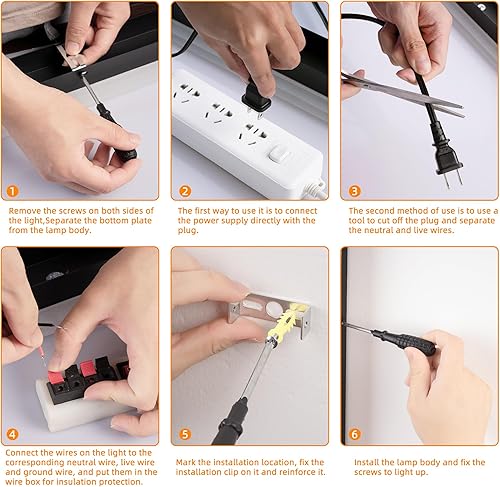 Miniatura 5 de Luces de pared modernas para exteriores, paquete de 2 apliques de pared de 60 pulgadas de largo, accesorios de iluminación LED para exteriores, luz