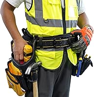 Vista 6 de MELOTOUGH Cinturón de trabajo acolchado, cinturón de herramientas acolchado con soporte de espalda, asa de transporte acolchada de espuma pesada, 4