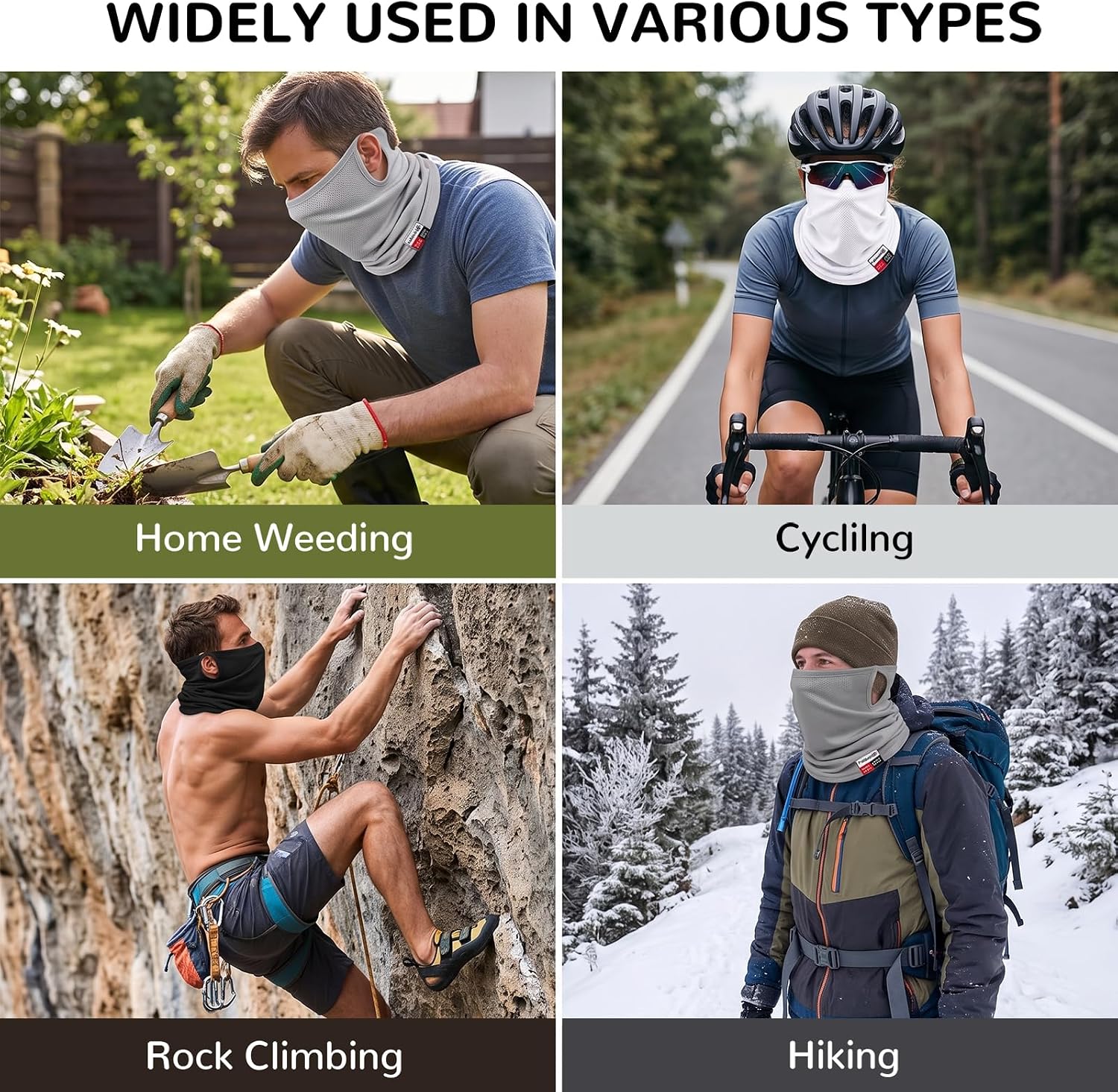 Fullsheild FR Neck Gaiter Flame-Retardant Face Mask Arc Rated, Ear-Loops