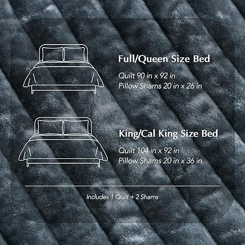 Miniatura 8 de EVERGRACE Juego de edredón de terciopelo tamaño King, lujoso juego de ropa de cama suave a rayas, edredón de terciopelo ligero para todas las