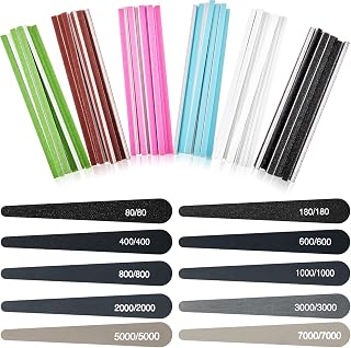 70 Pcs Sanding Sticks Polishing Sticks Fine Sanding Twig Coded Abrasive Sanding Sticks for Plastic Models Assorted Metal and Wood Sanding Tools Accessory for Model Craft Amateur (Water Drop Style)