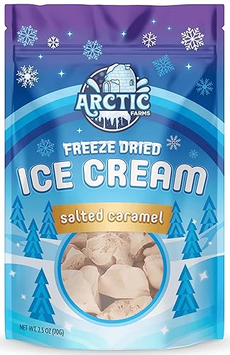 Miniatura 373 de Arctic Farms Brocas de helado liofilizadas empaquetadas y en caja, no se derrite (mezcla napolitana, 2.5 onzas)
