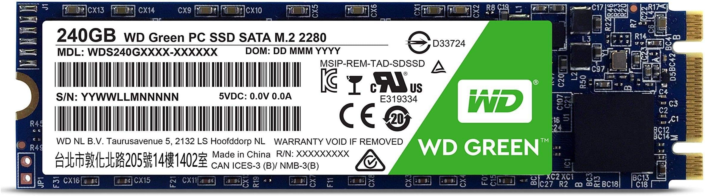 240 GB M.2 SSD - Green