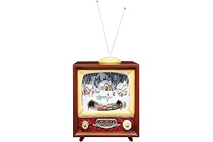 Retro Action Musicals by Roman - Action Musical Lighted TV Revolving Train 9-Inch