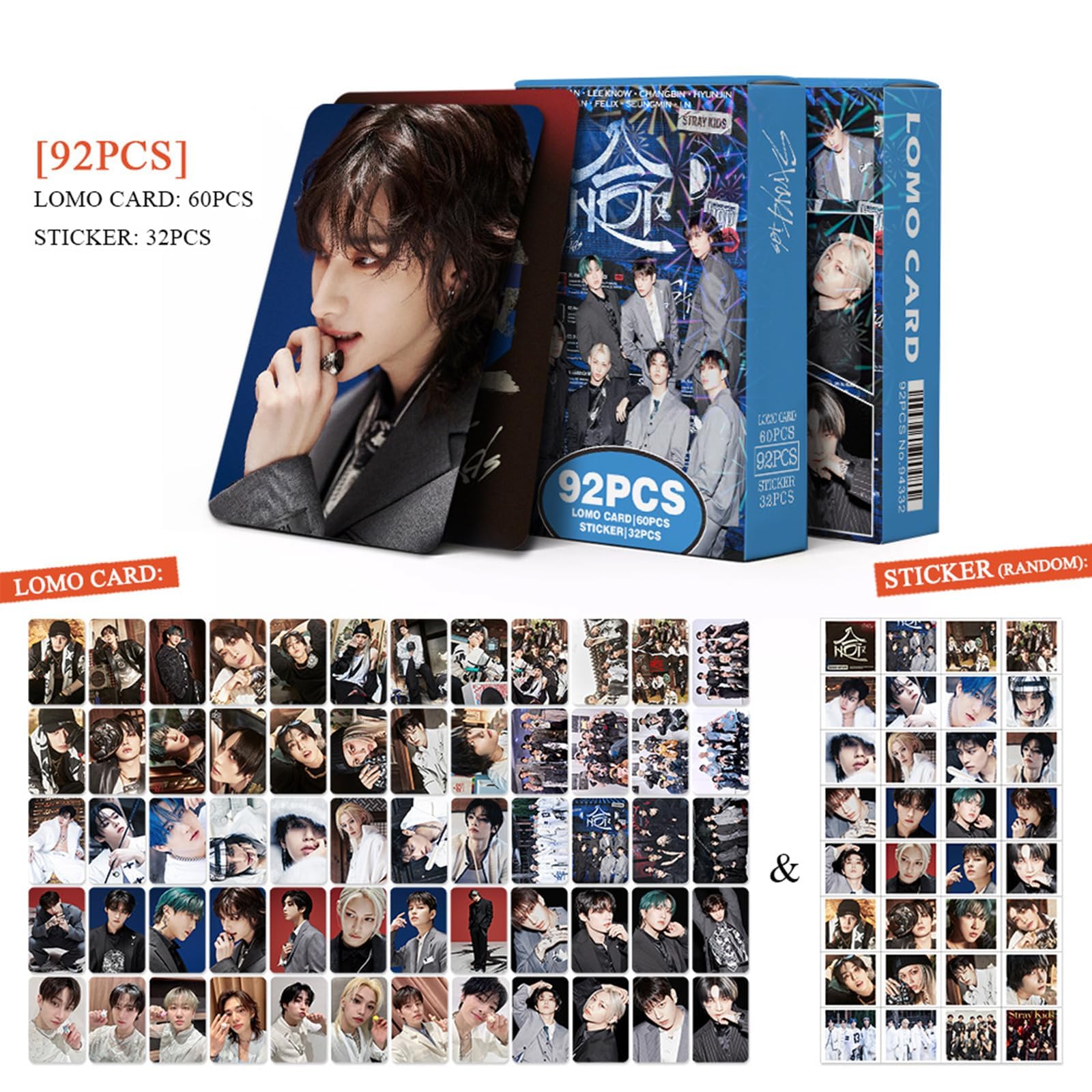 Amazon.com: KPOPBP 3 Pack/180 PCS Photocards 96 PCS Stickers ATE