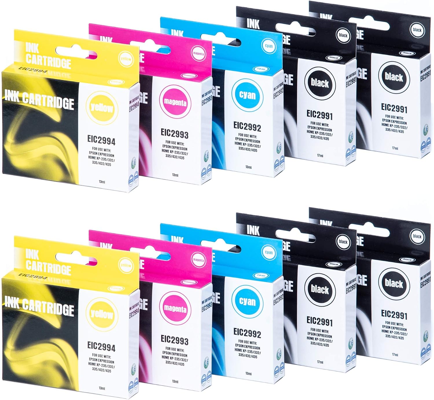 Pack de 10 cartuchos de tinta de repuesto para Epson 29XL 29 compatibles  con Epson Expression Home XP-235 XP-245 XP-247 XP-255 XP-257 XP-332 XP-335  XP-342 XP-345 XP-352 XP-355 XP-432 XP-435 : Amazon.es: Informática