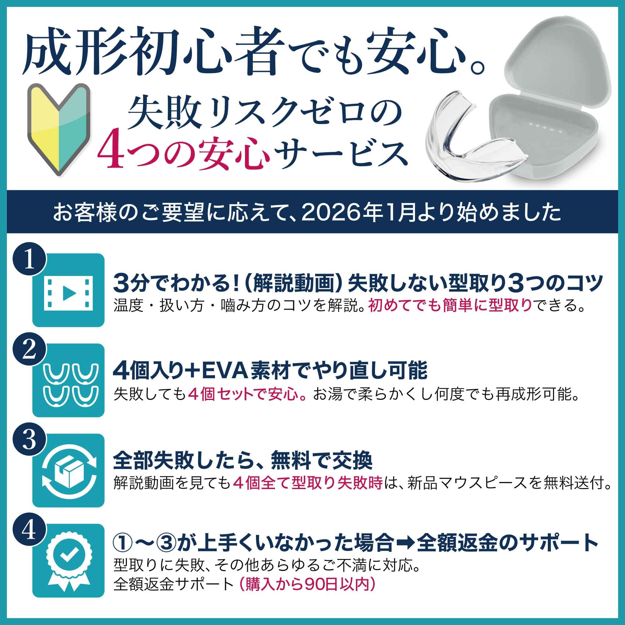 Amazon.co.jp: 【歯科医師監修の安心素材マウスピース】90秒3ステップ