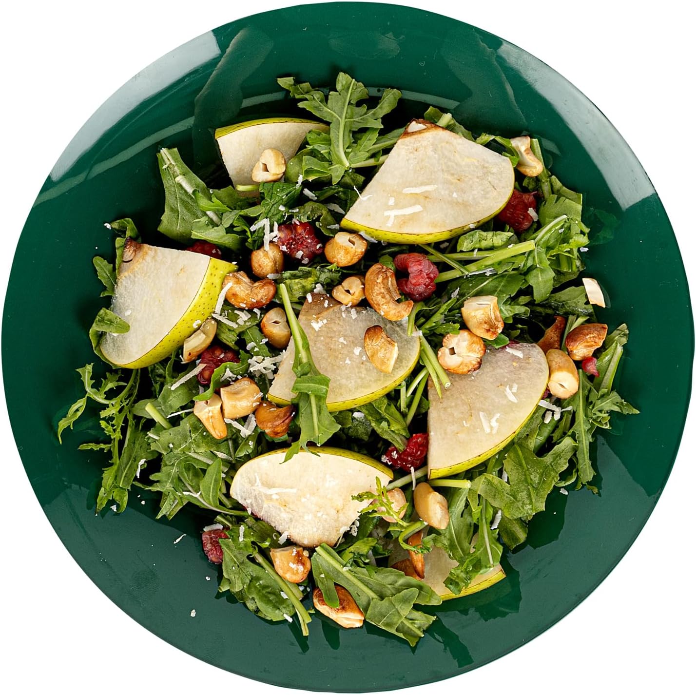 Restaurantware Moderna 9 Inch Premium Disposable Plates 40 Round Plastic Plates For Parties - Durable Heavy-duty Forest Green Plastic Dinner Plates For Warm And Cold Foods Ideal For Cafes - Image 12