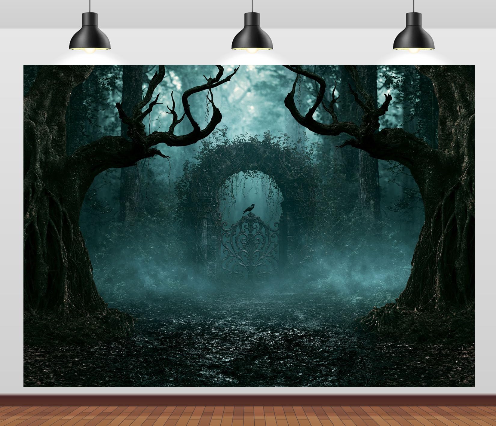 12x10FT (3.6x3m) Cancello Nascosto Tra Gli Sfondo Fotografico