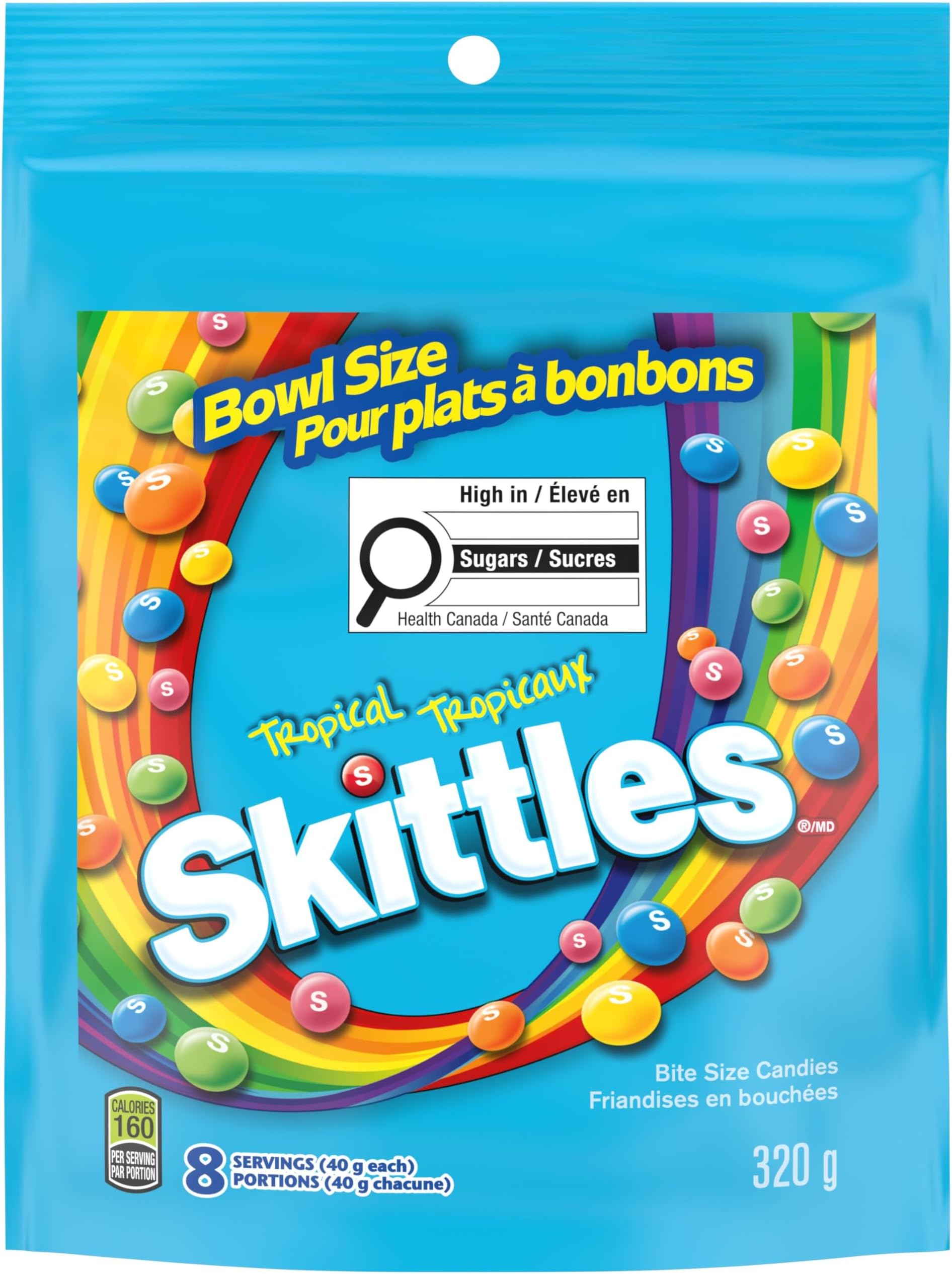 Skittles Tropical, Mega Pack, 320gm/11.28oz