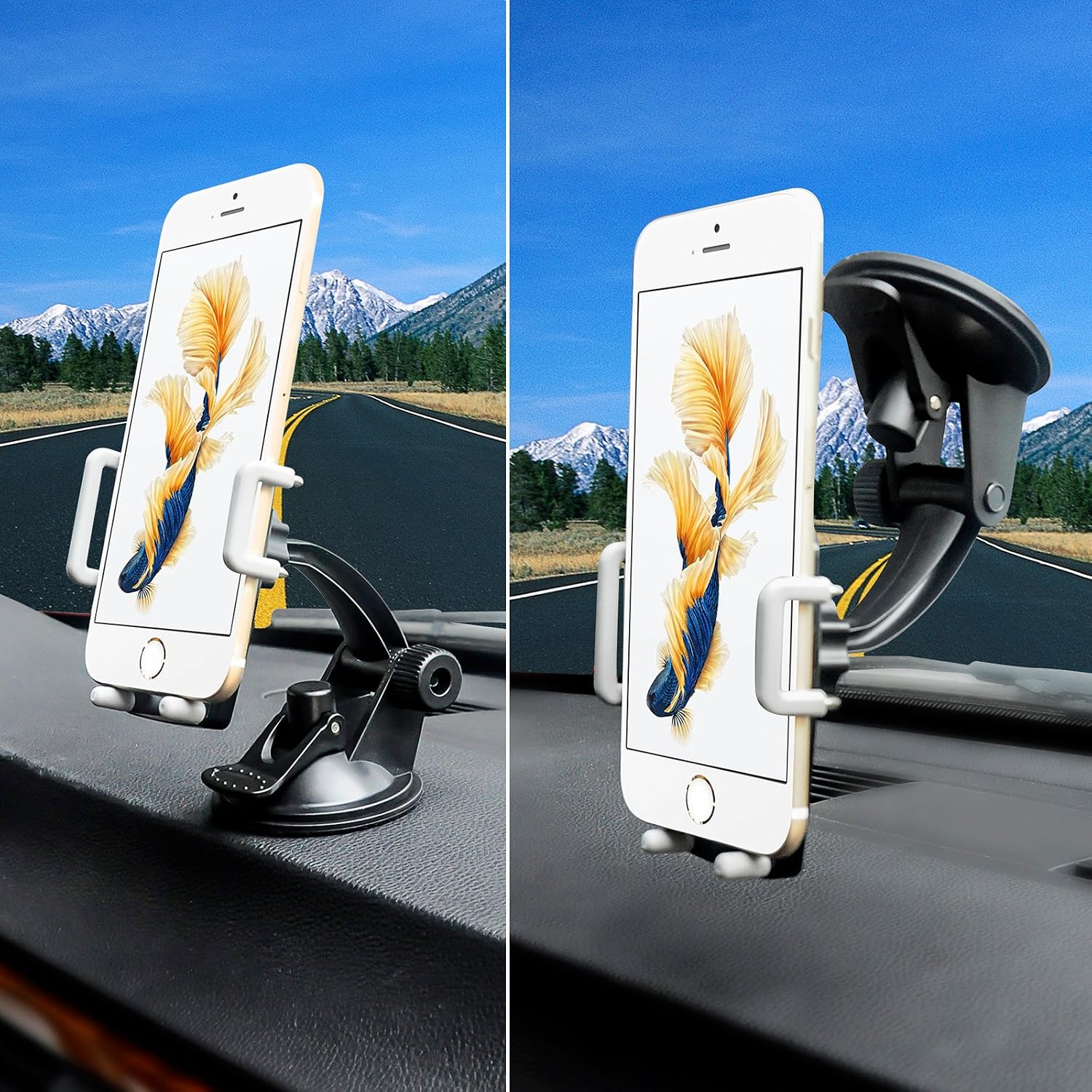 Car Mount Holder, iXCC 360 Degree Swivel Cradle for Apple iPhone/Samsung Galaxy/Android/GPS and Other Cellphones