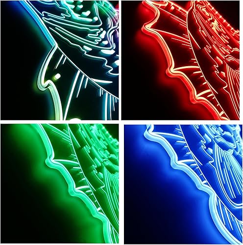 Miniatura 4 de ADVPRO Bass Fish Fishing Cabin House RGB Dynamic Glam LED Sign - Forma de corte a borde - Decoración de pared 3D inteligente - Iluminación dinámica