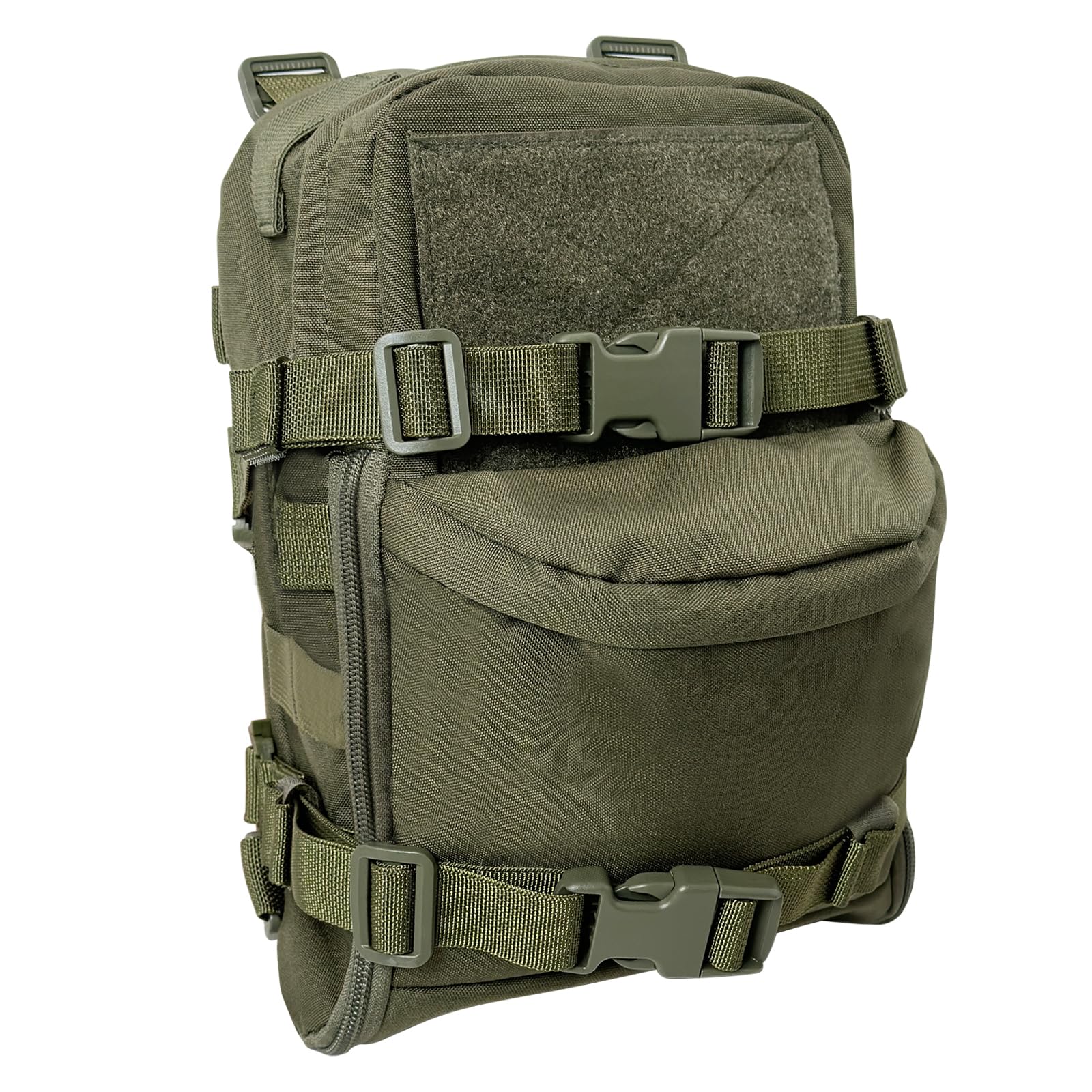 Tactical Hydration Pack 1000D Nylon for 3L Outdoor Water Bladder Hydration Pouch Tactical Backpack Water Reservoir Bag for Hiking Riding Running and Climbing for Men & Women (Green)-image-45