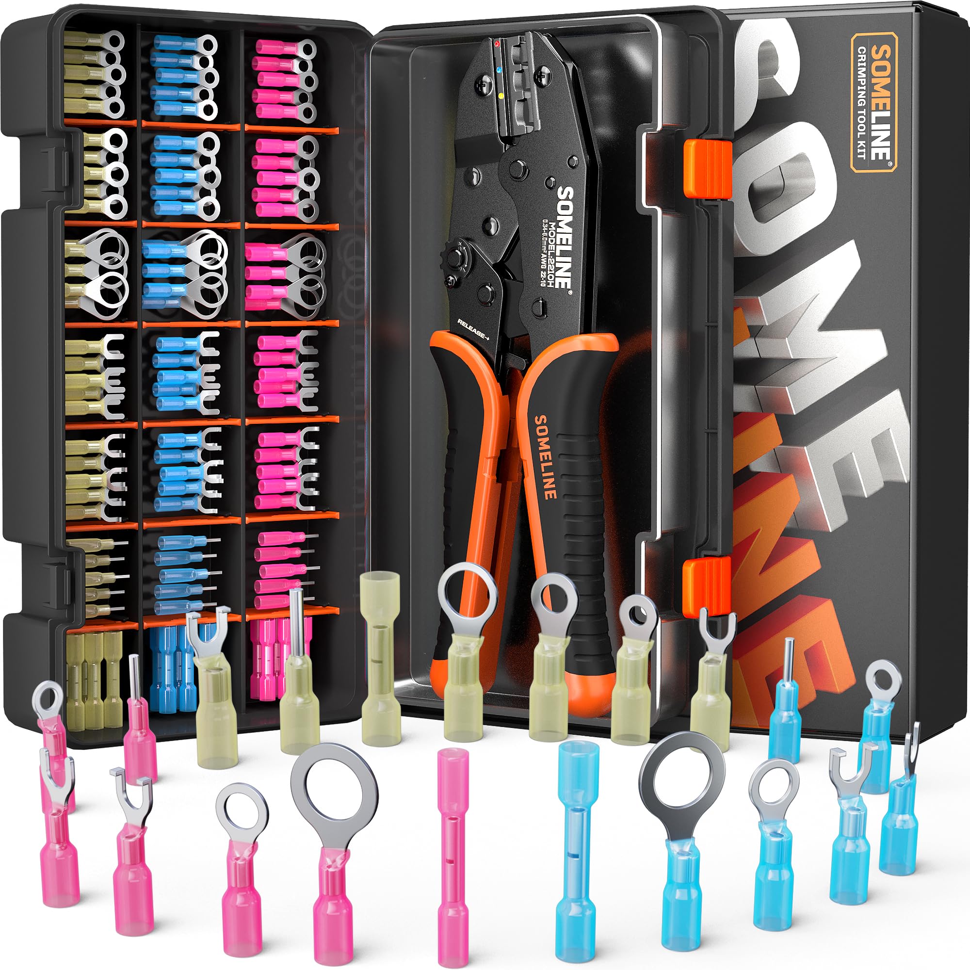 Snapklik.com : SOMELINE Crimping Tool For Heat Shrink Connectors Kit