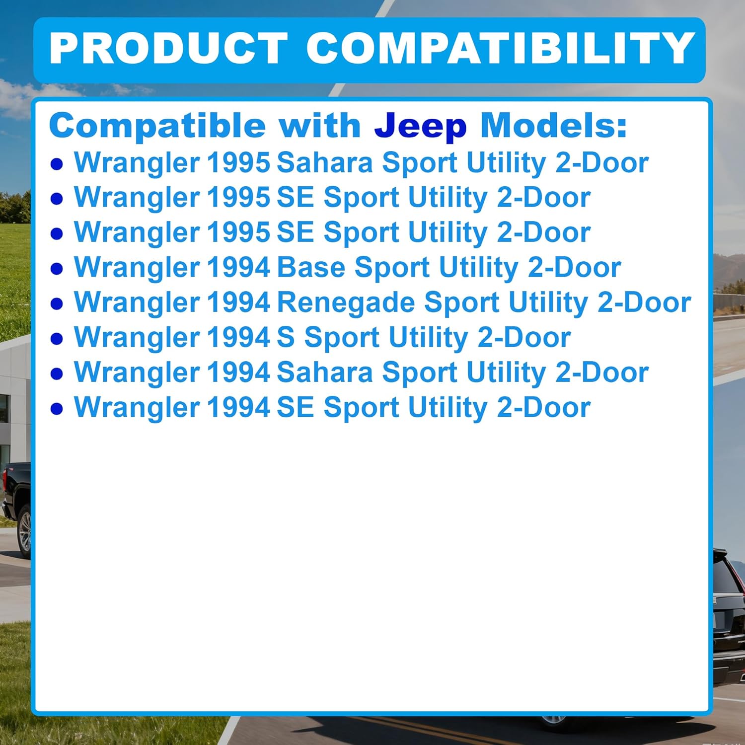 Pre-Filled Clutch Master and Slave Cylinder Assembly CC649002 Compatible with Jeep Wrangler 1994-1995 2.5L 4-Cylinder and 4.0L 6-Cylinder